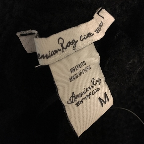 American rag NWT black lace up back sweater - Picture 8 of 8